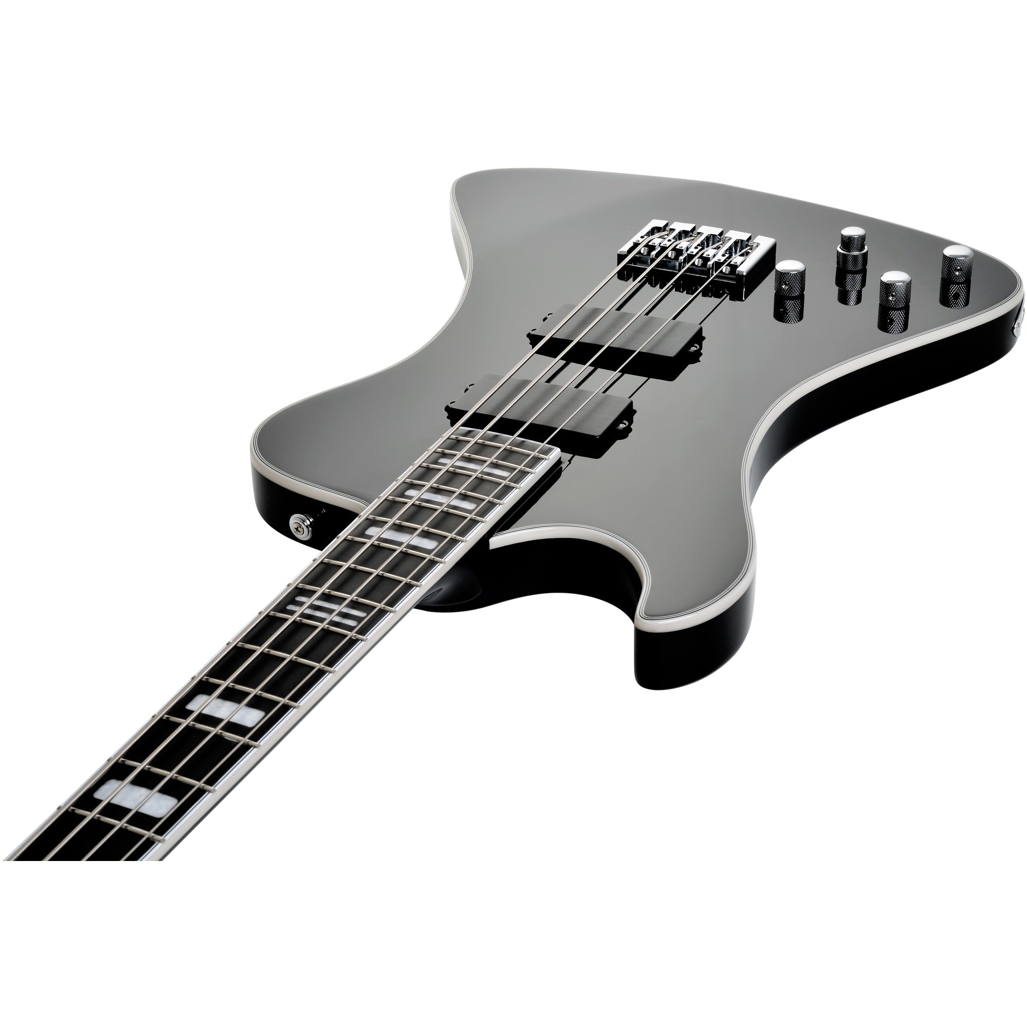 Hagstrom Nekromant 4 4-string left-handed bass guitar in Black Gloss