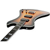 Hagstrom Nekromant 4 4-string right-handed bass guitar in Tobacco Sunburst
