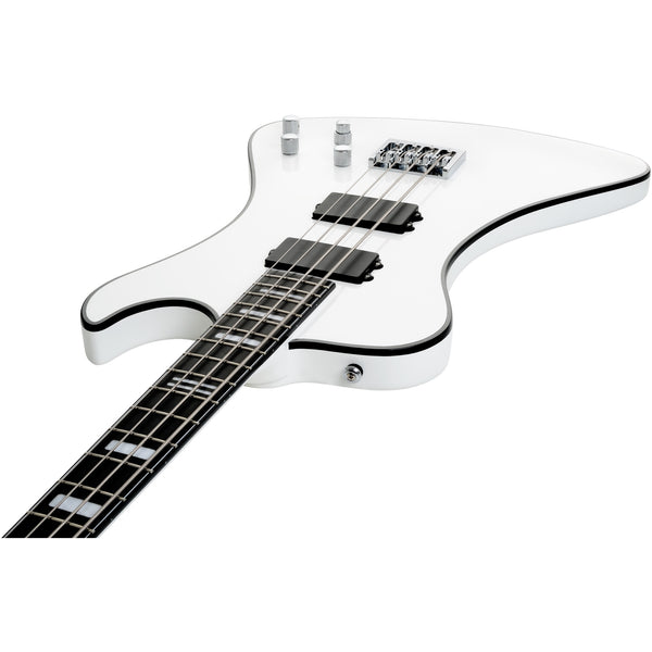 Hagstrom Nekromant 4 4-string right-handed bass guitar in White Gloss