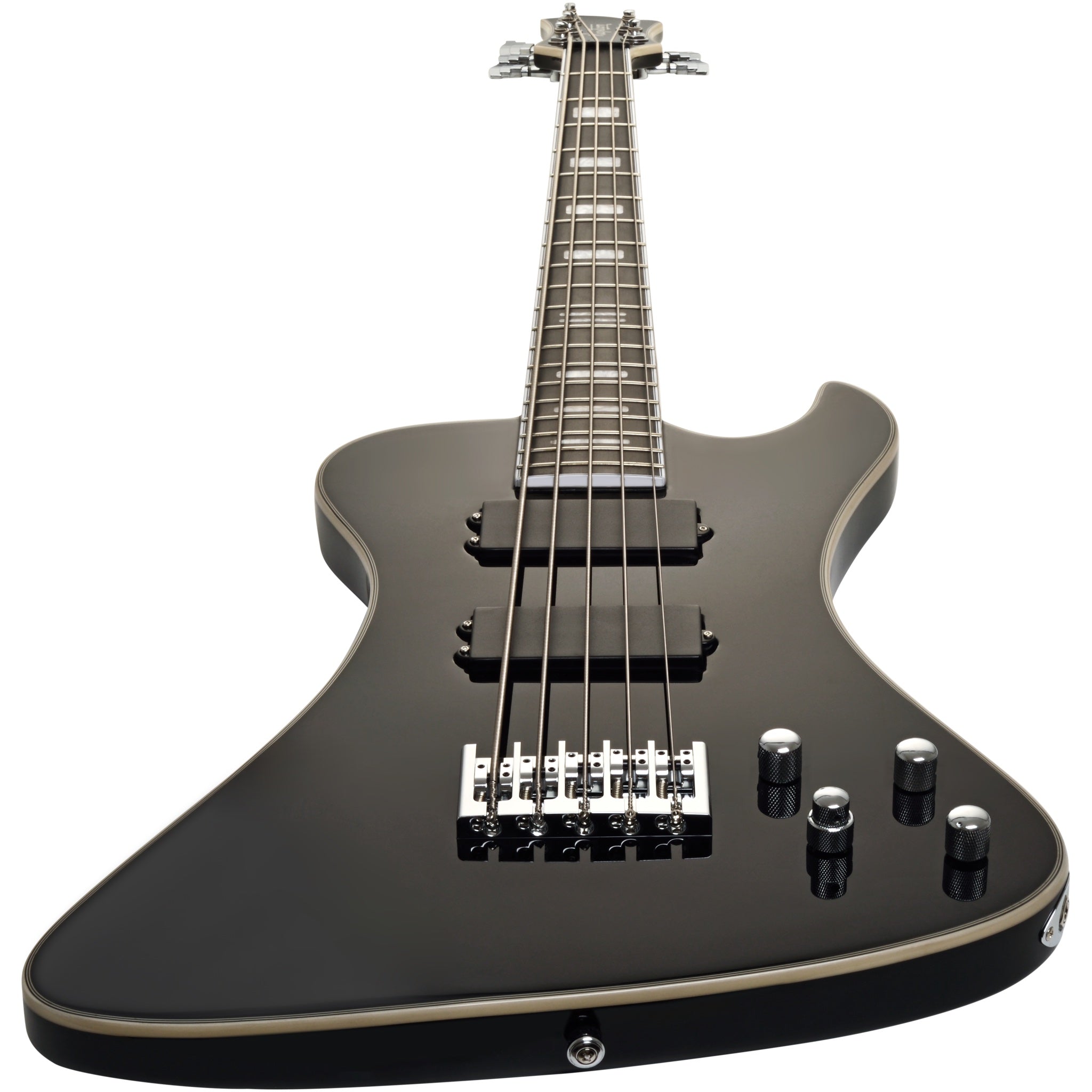Hagstrom Nekromant 5 5-string right-handed bass guitar in Black Gloss