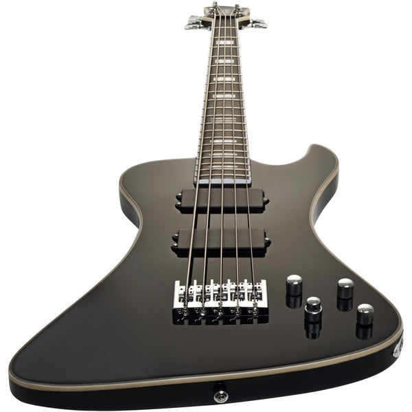 Hagstrom Nekromant 5 5-string right-handed bass guitar in Black Gloss