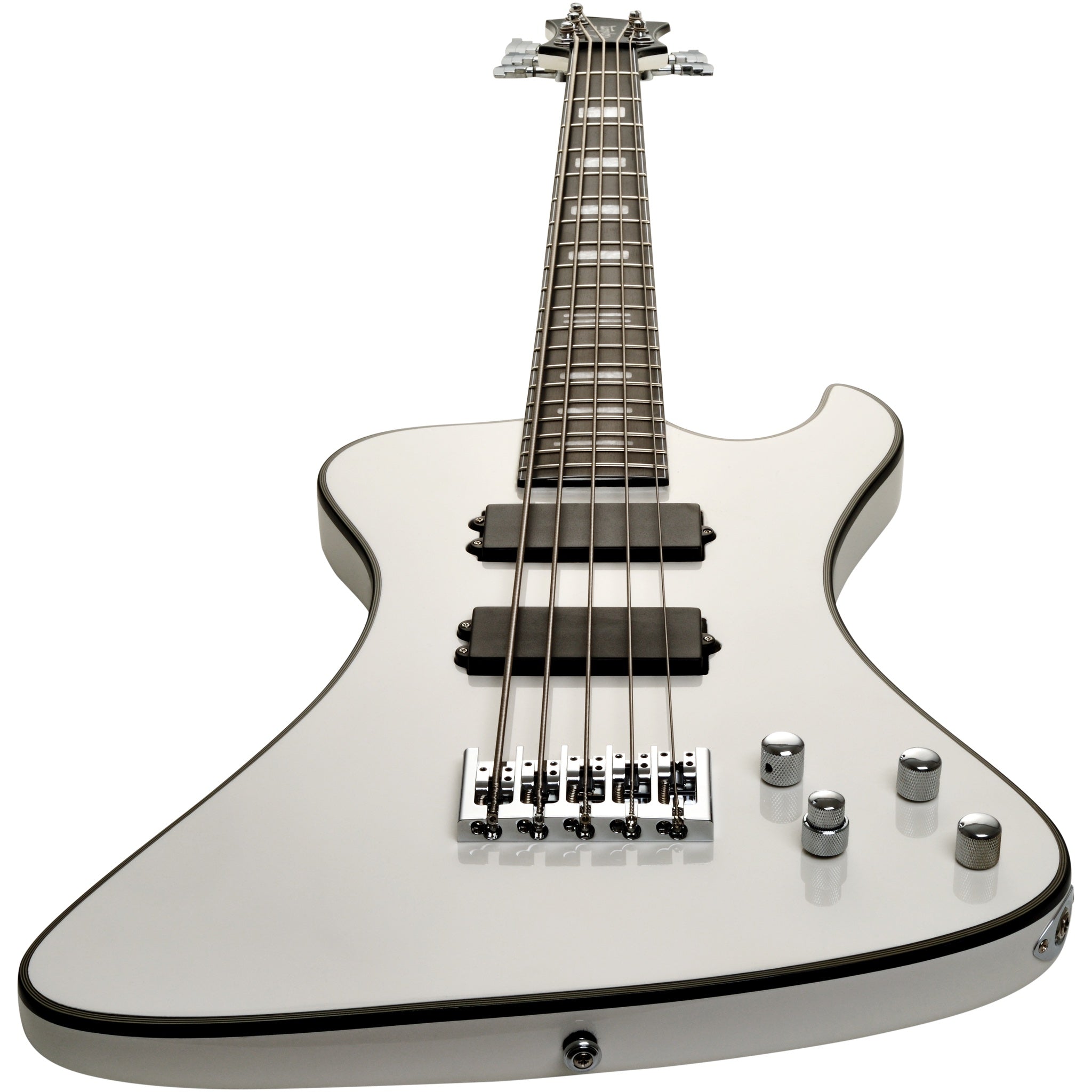 Hagstrom Nekromant 5 5-string right-handed bass guitar in White Gloss
