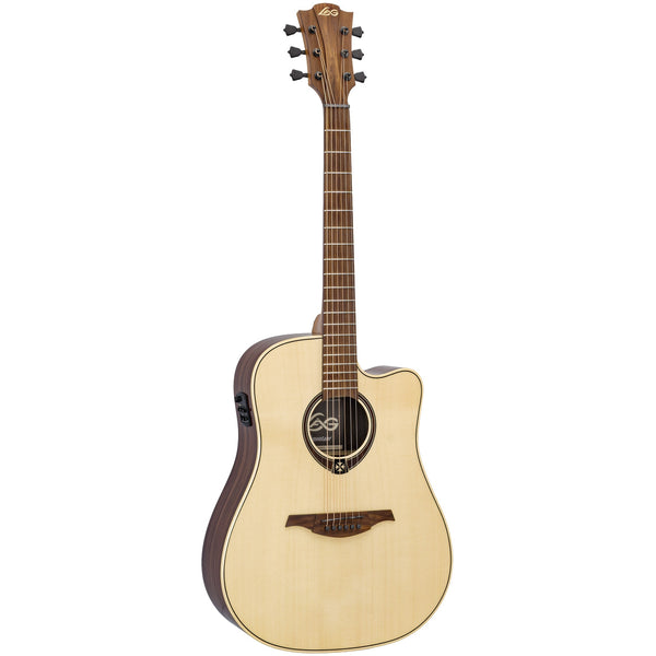 Lâg T218DCE Tramontane 218 Dreadnought Acoustic-Electric Guitar – Natural Gloss