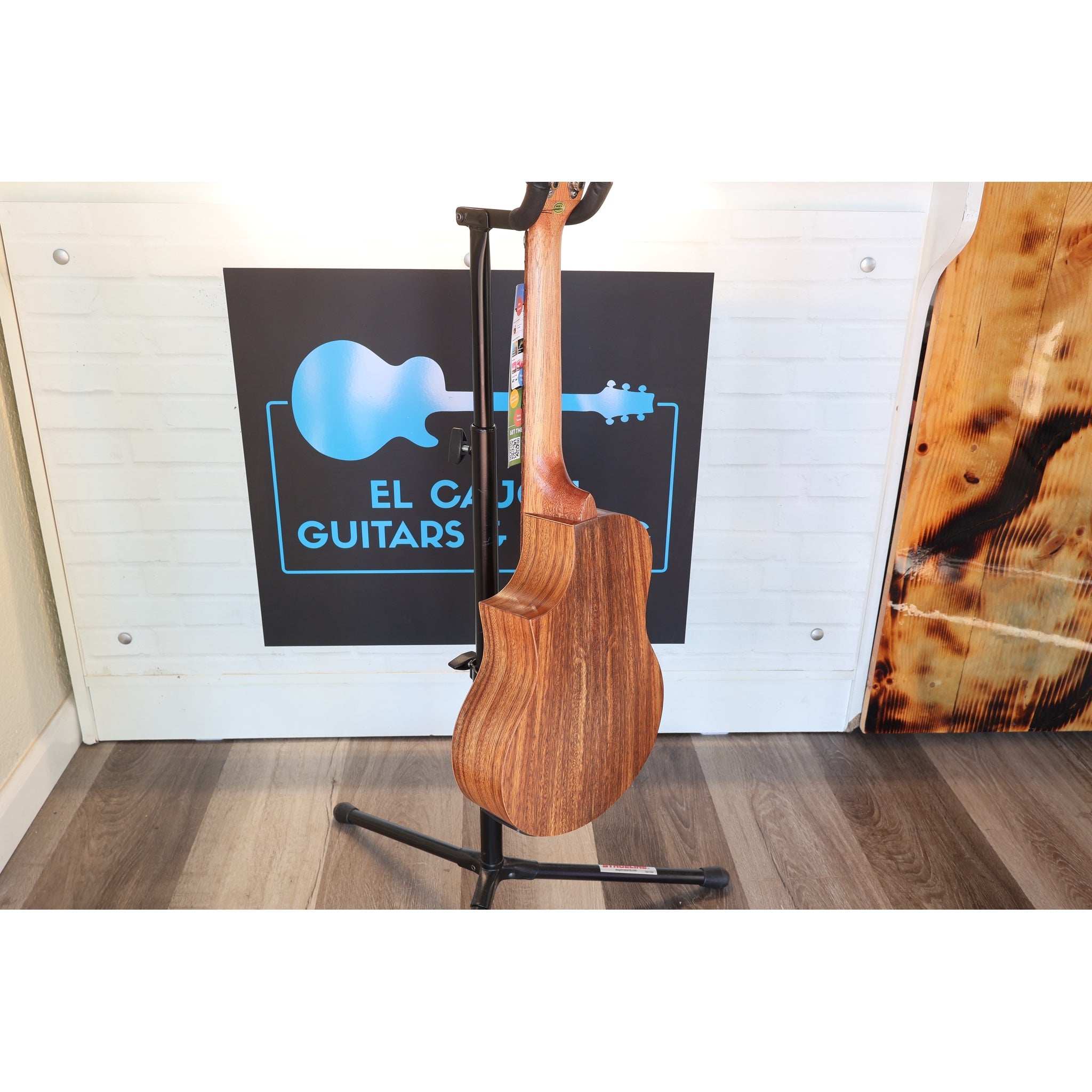 Kala Teak Tri-Top Tenor Ukulele w/ Cutaway & EQ - KA-TK-T-CE