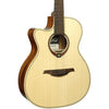 Lâg TL88ACE left-handed auditorium acoustic-electric guitar front view with solid Engelmann spruce top