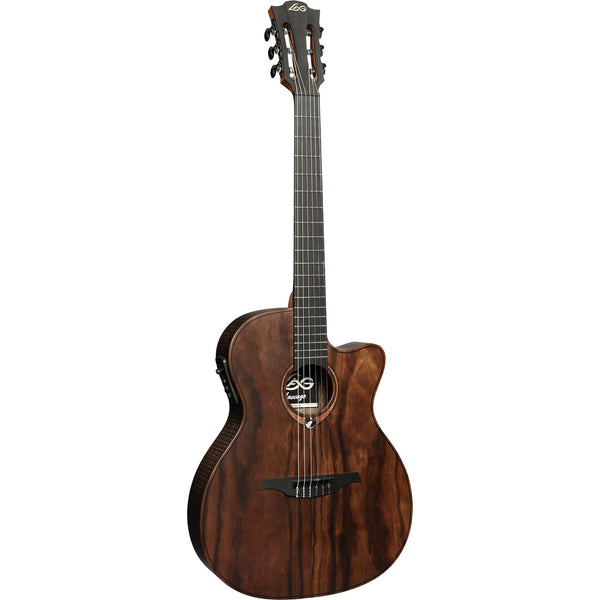 LAG Sauvage N-ASCE Nylon Slimline Auditorium Cutaway Acoustic-Electric Guitar