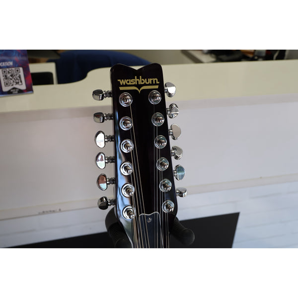 Washburn H12TB Wing Series Hawk 12-String Electric Guitar – Trans Black