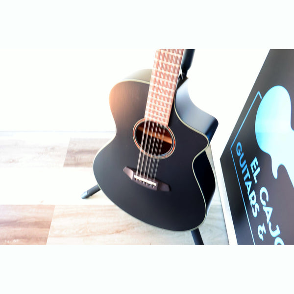 Breedlove Discovery S Concert Satin Black 12 String CE European-African Mahogany