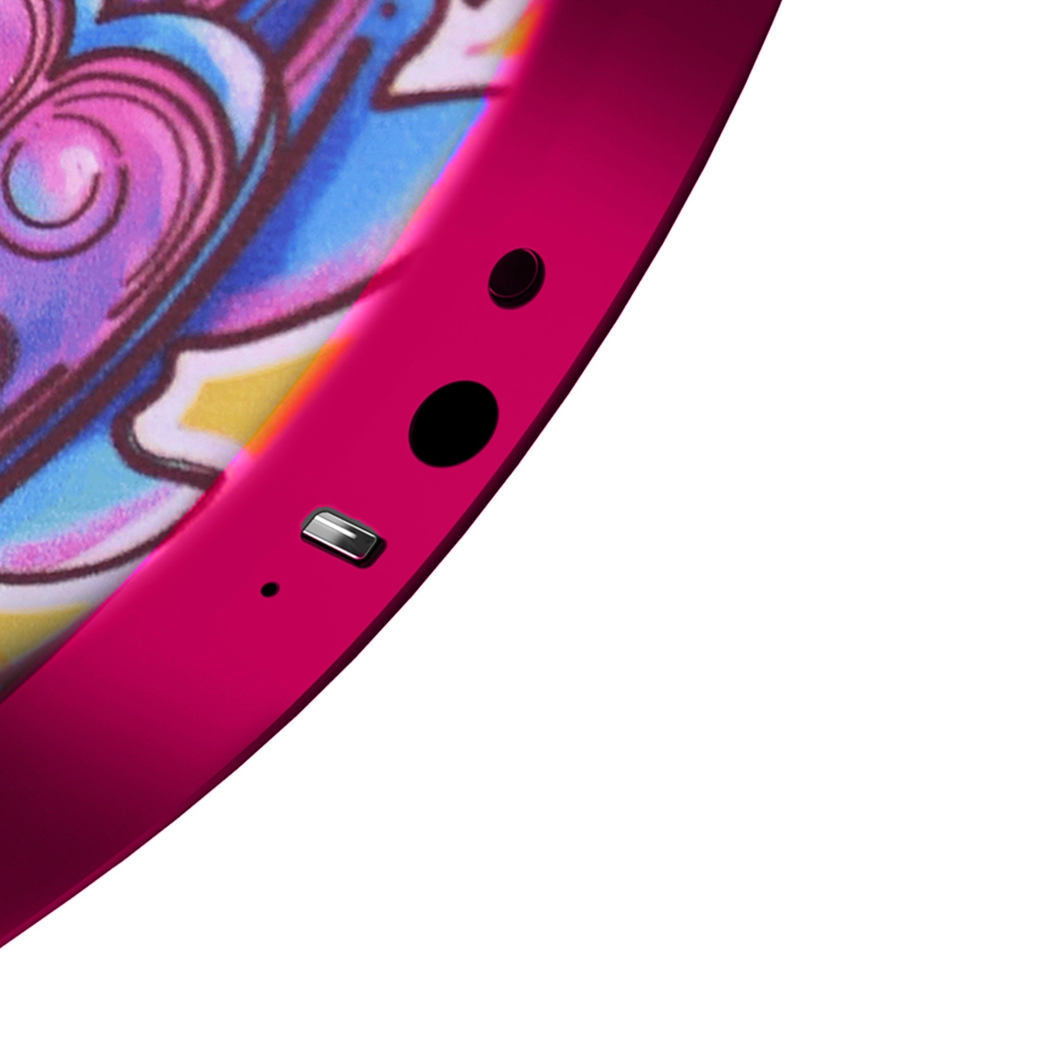Enya Inspire Dragon Flame Smart Electric Guitar neck and fretboard detail