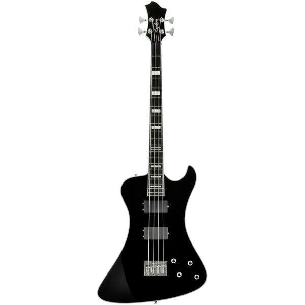 Hagstrom Nekromant 4 4-string right-handed bass guitar in Black Gloss