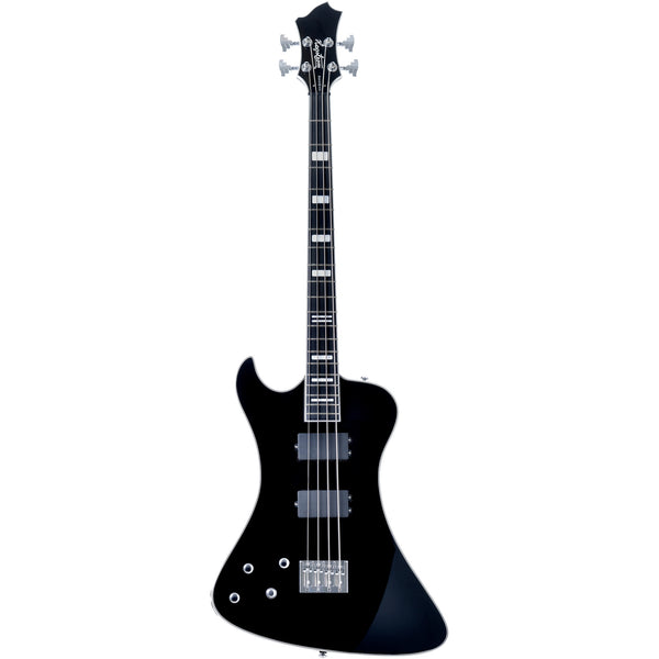 Hagstrom Nekromant 4 4-string left-handed bass guitar in Black Gloss