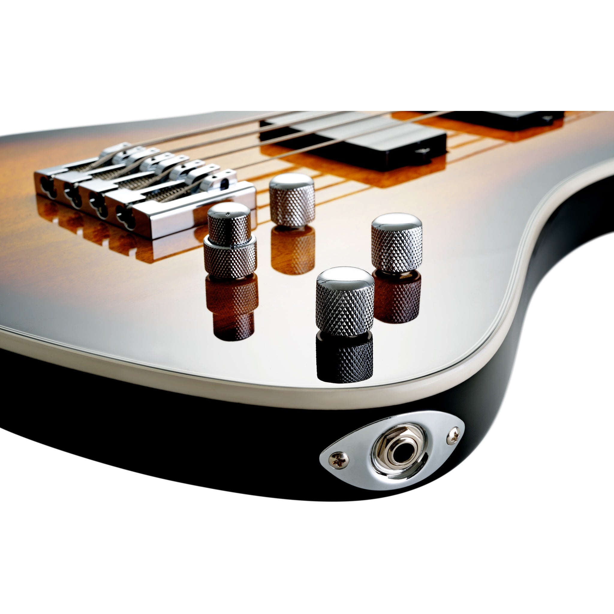 Hagstrom Nekromant 4 4-string right-handed bass guitar in Tobacco Sunburst