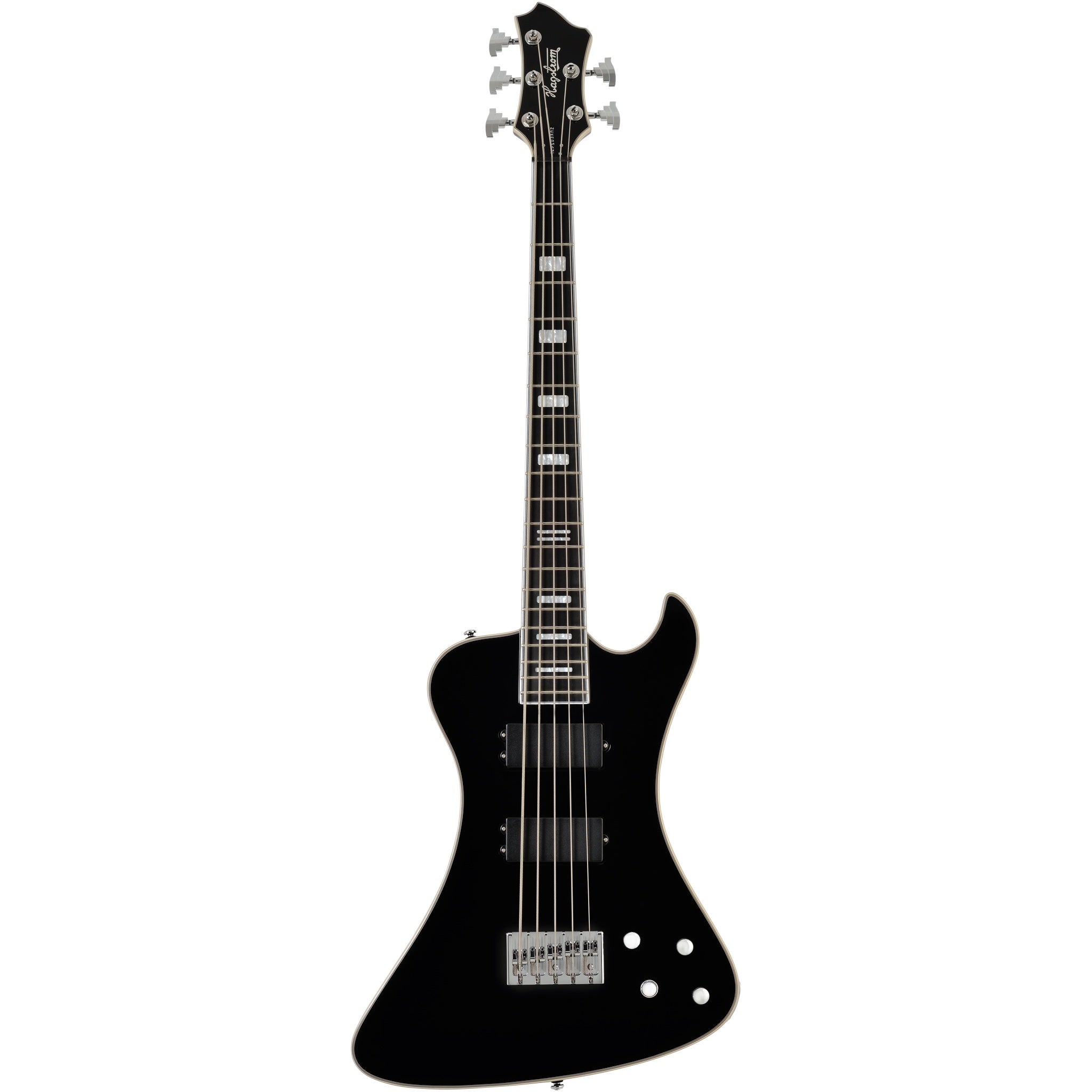 Hagstrom Nekromant 5 5-string right-handed bass guitar in Black Gloss