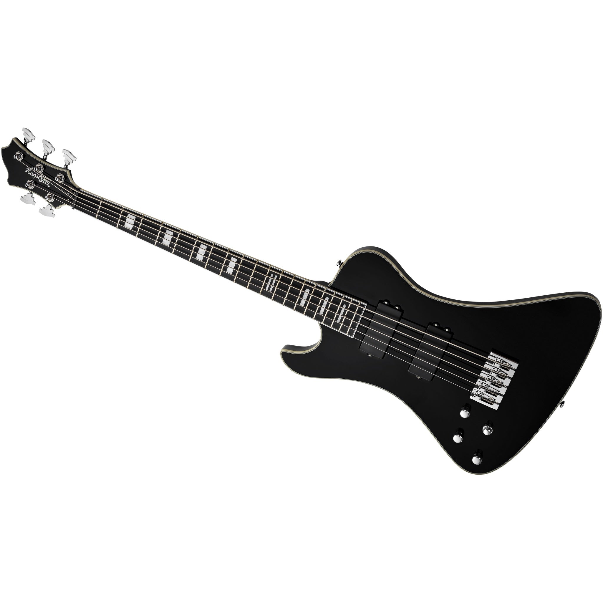 Hagstrom Nekromant 5 5-string left-handed bass guitar in Black Gloss