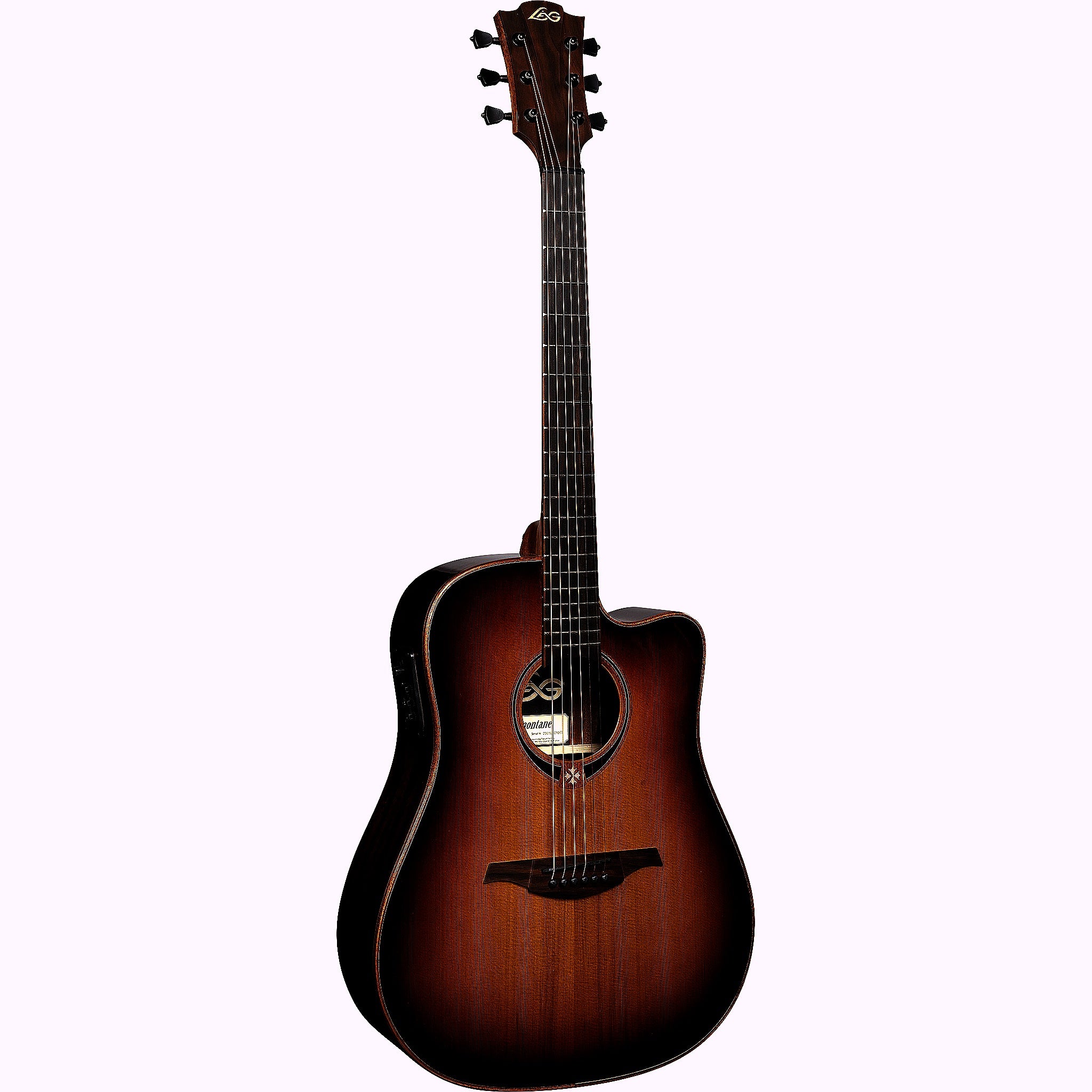 Lag Tramontane 118 T118DCE-BRS Acoustic-Electric Guitar – Brown Shadow