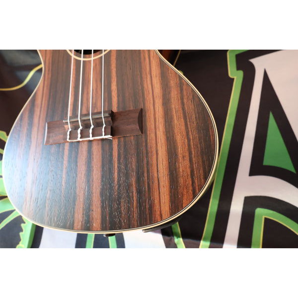 Kala Striped Ebony Tenor Ukulele with EQ – KA-EBY-TE