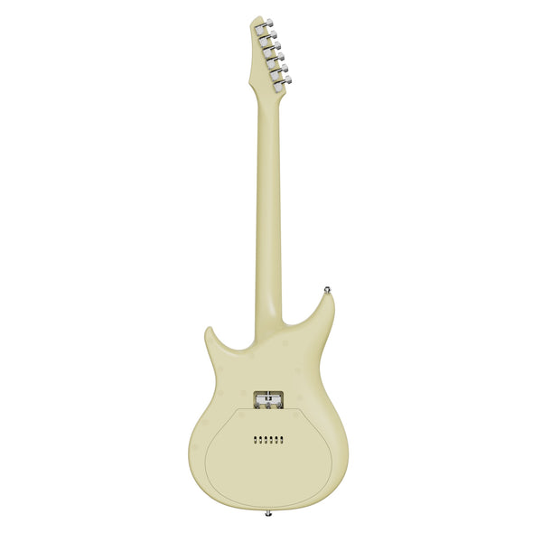 Enya Inspire Smart Electric Guitar Beige pickups and controls