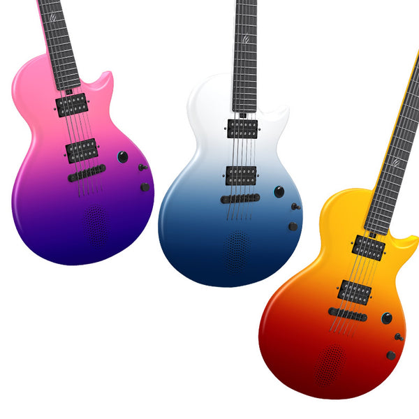 Enya Nova Go Sonic Smart Electric Guitar Ocean Blue pickups and controls