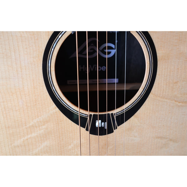 Lag HyVibe 50 Auditorium Bevel Cutaway Acoustic-Electric Smart Guitar