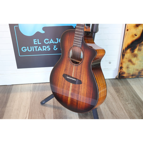 Breedlove Pursuit Exotic S Concert CE Acoustic-Electric Guitar – Edgeburst Koa