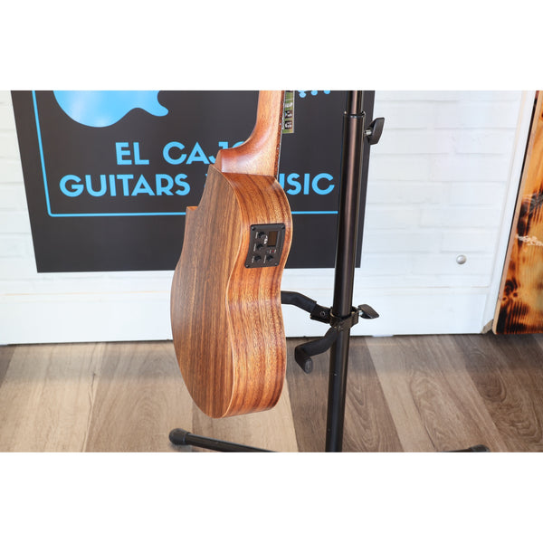 Kala Teak Tri-Top Tenor Ukulele w/ Cutaway & EQ - KA-TK-T-CE