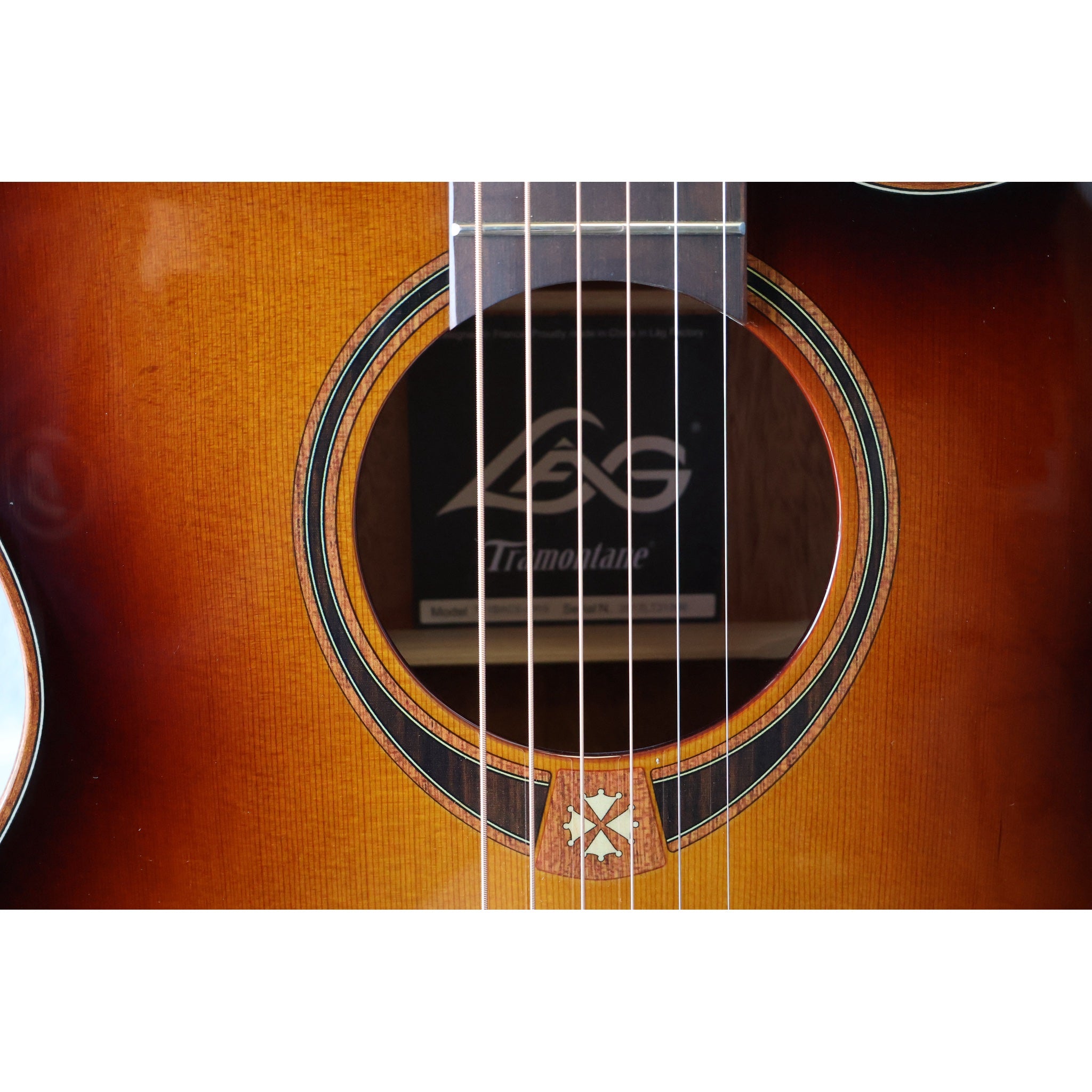 LAG T118ACE-BRS Auditorium Cutaway Acoustic-Electric Guitar Brown Shadow