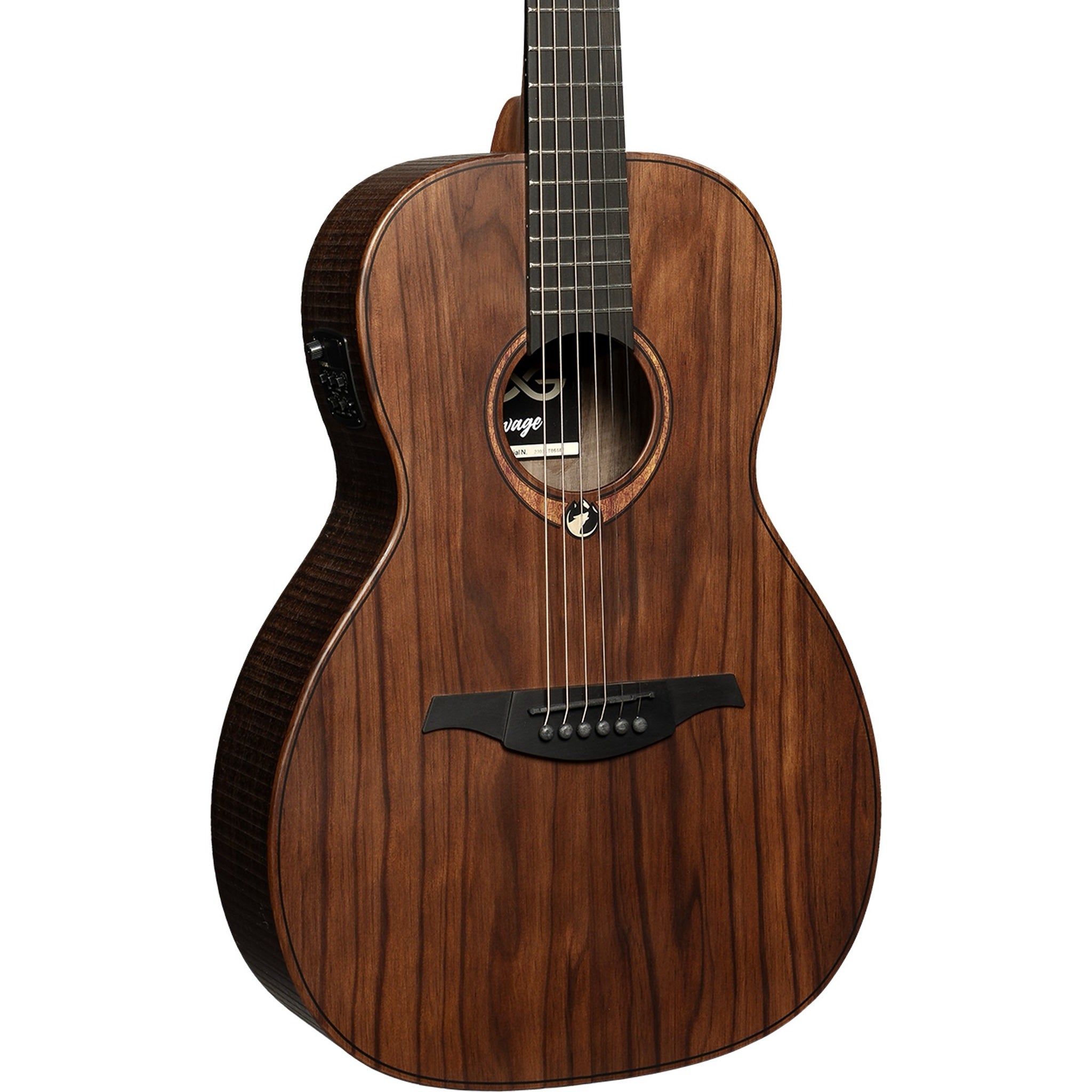 LAG Sauvage PE Parlor Acoustic-Electric Guitar