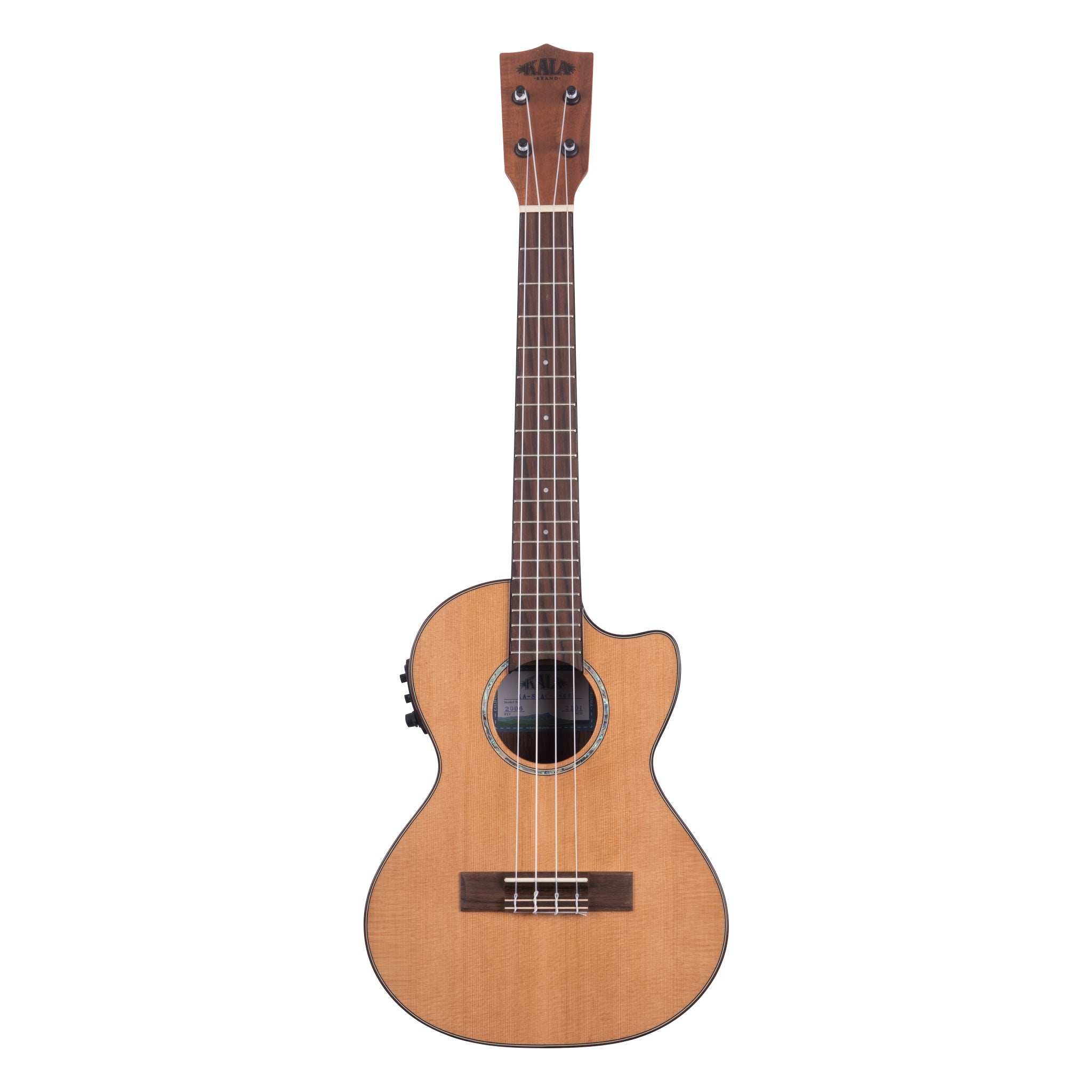 Kala Solid Cedar Top Acacia Tenor Cutaway w/EQ - KA-SCAC-T-CE