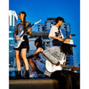 Enya Inspire Smart Electric Guitar Black bridge detail