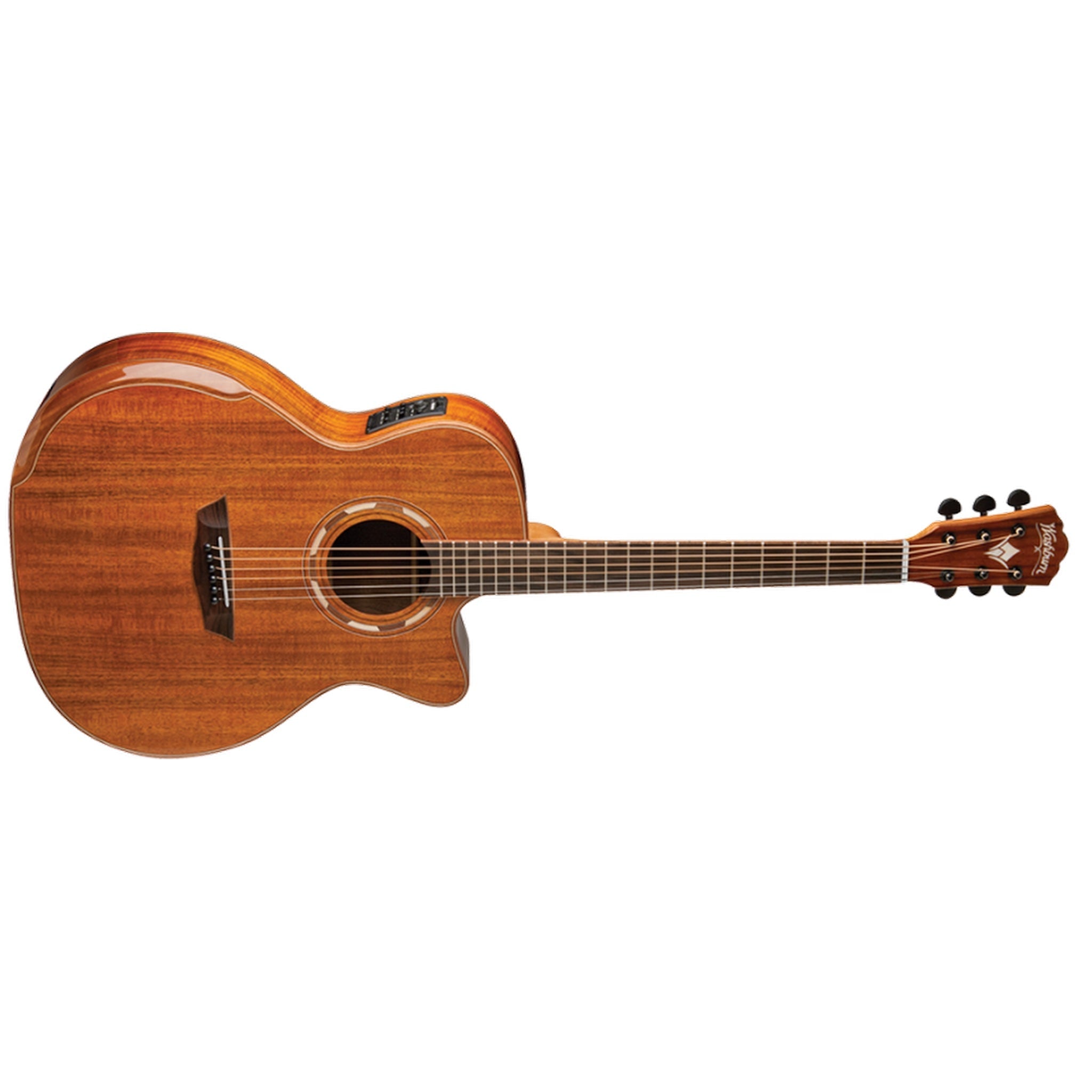 Washburn G55CE Comfort Deluxe Koa acoustic-electric guitar