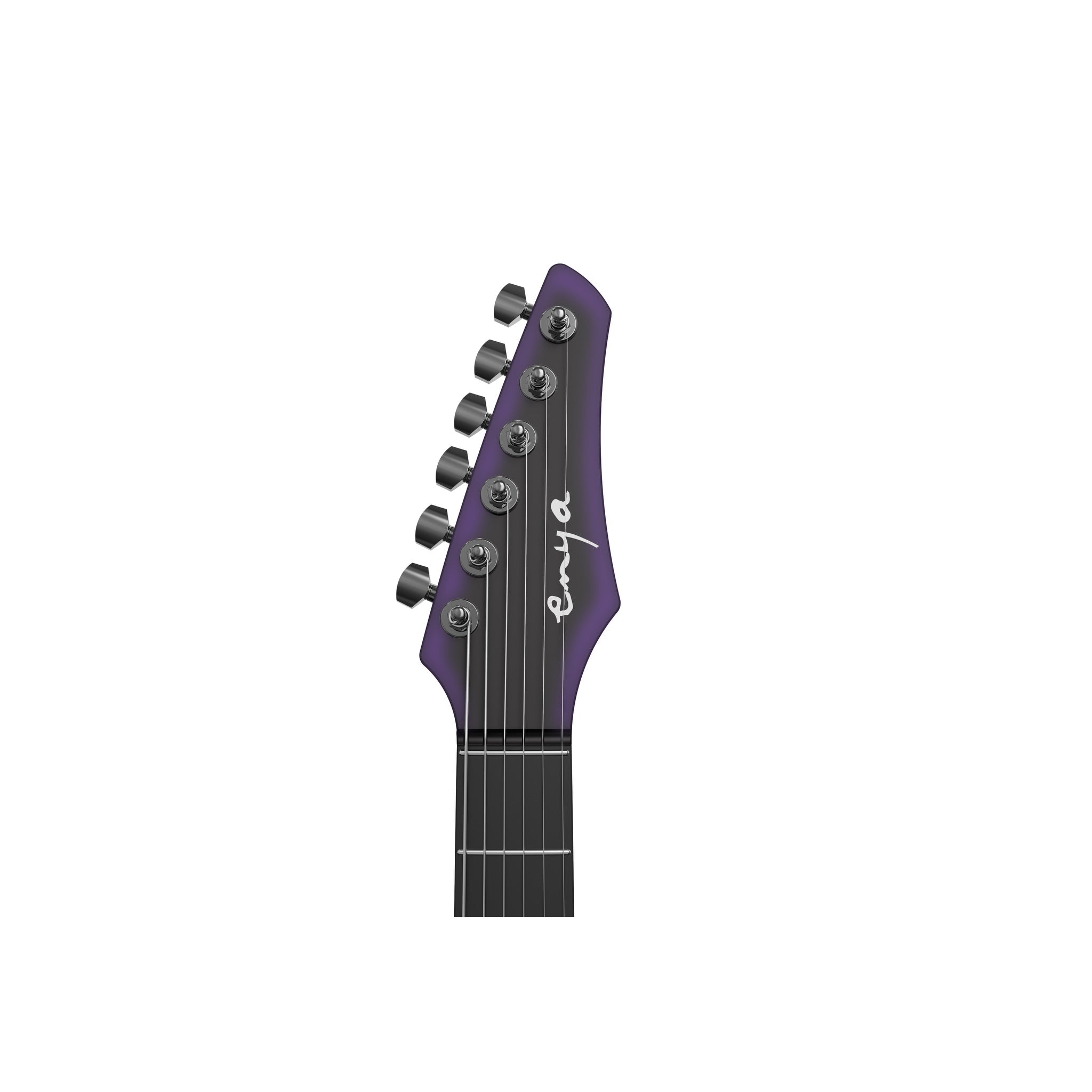 Enya Inspire Smart Electric Guitar Midnight Purple side profile