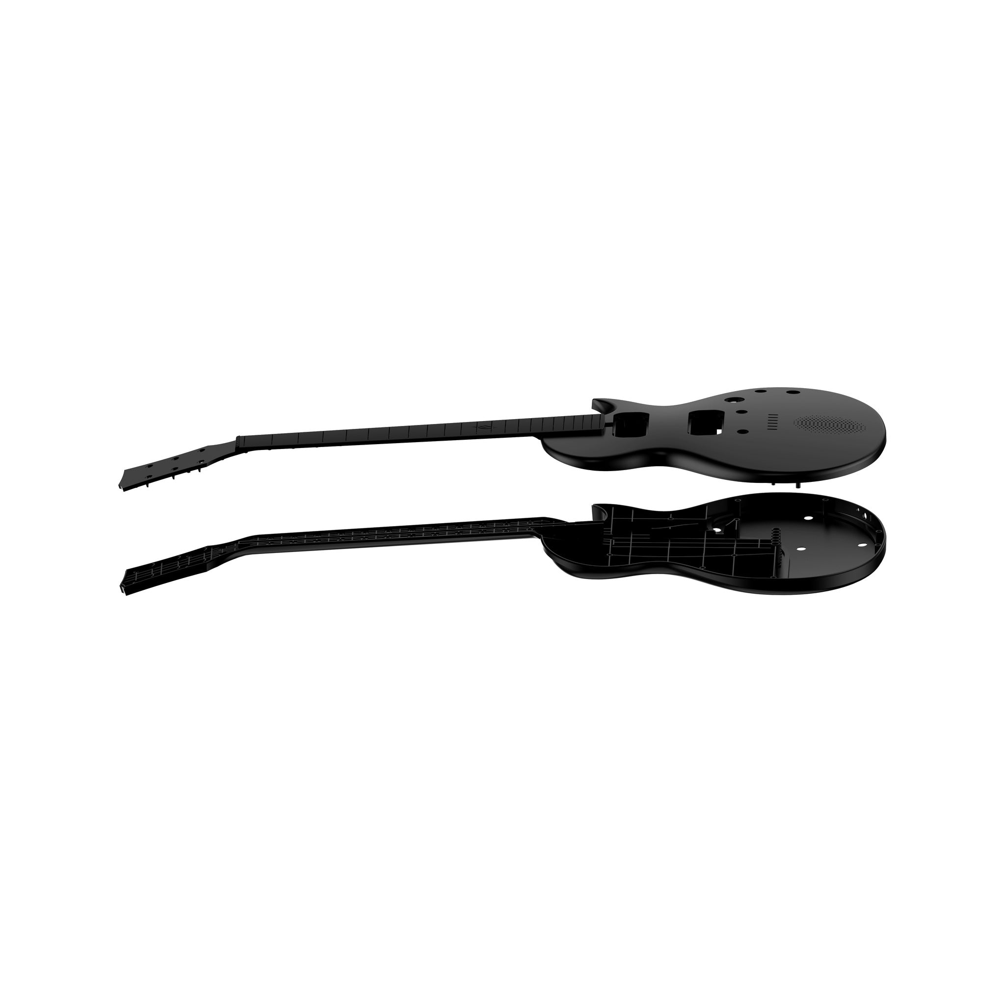Enya Nova Go Sonic Smart Electric Guitar Black side profile
