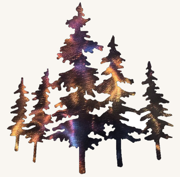 Pine Tree Metal Art