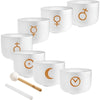 7 Planetary Crystal Singing Bowls - Cosmic Chakra Set
