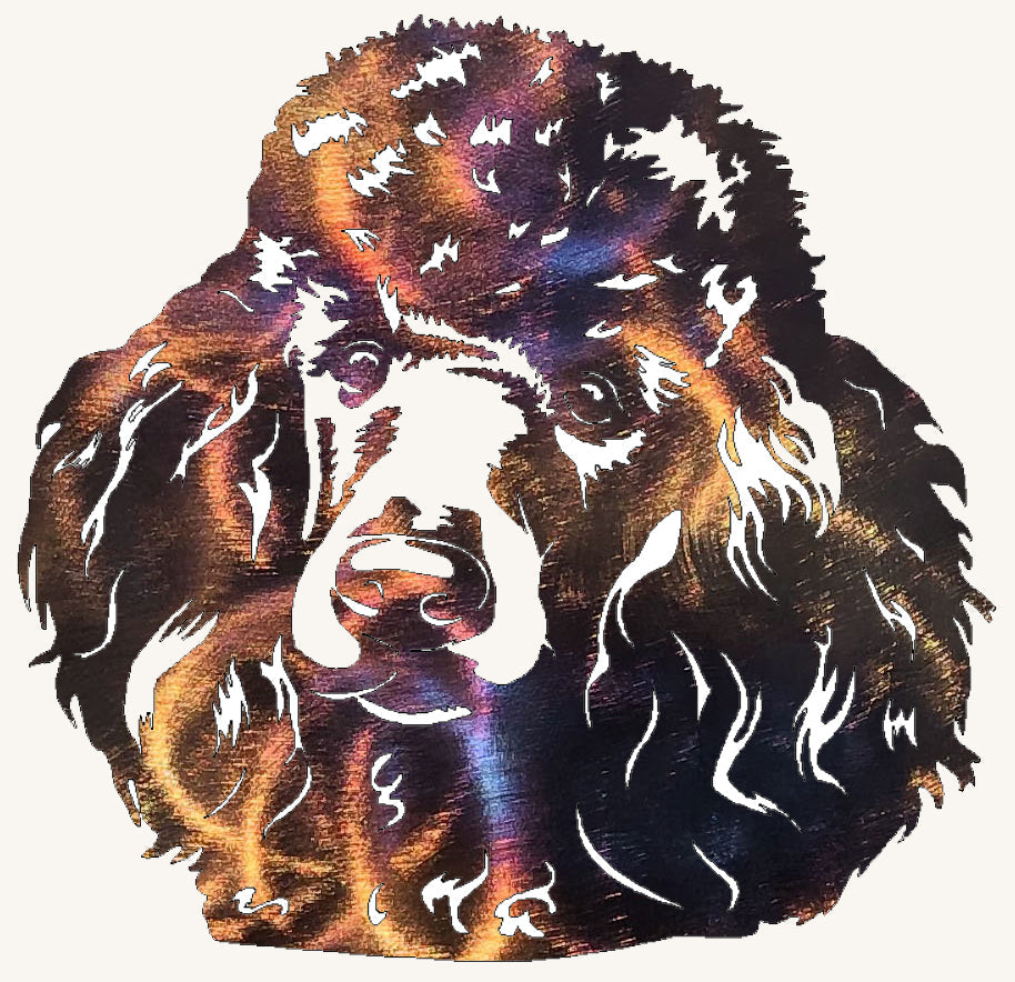 Poodle Metal Art