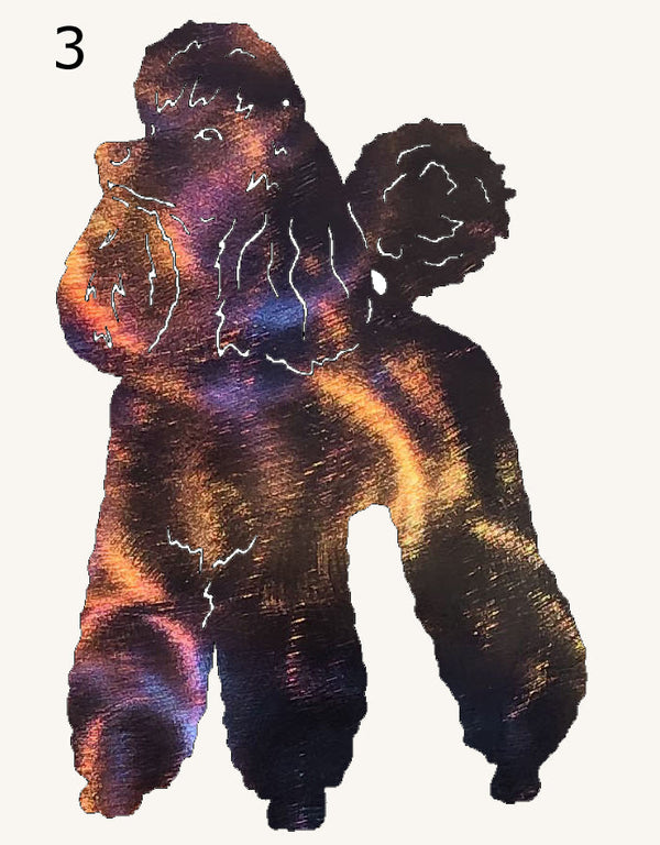 Poodle Metal Art