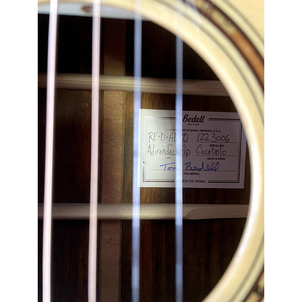 Bedell Revolution Dreadnought — Adirondack/Cocobolo w/ LR Baggs Anthem (#1223006)