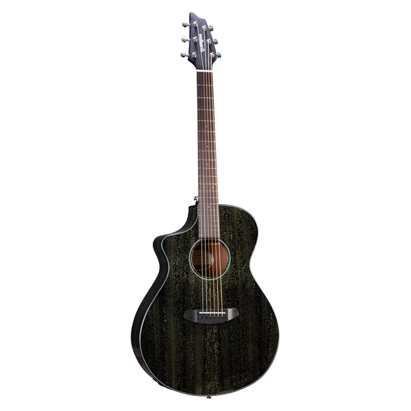 Breedlove LEFT HANDED Rainforest S Concert Black Gold CE African Mahogany
