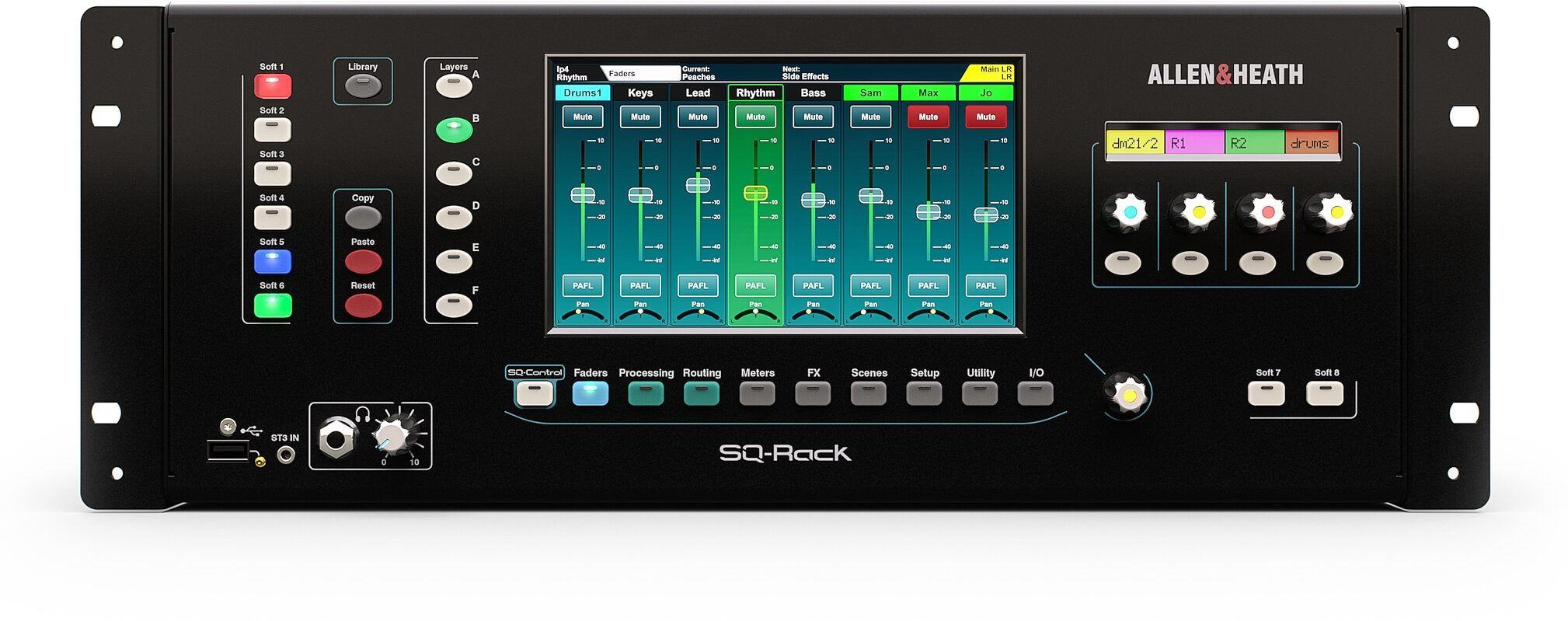 Allen & Heath SQ-Rack front panel