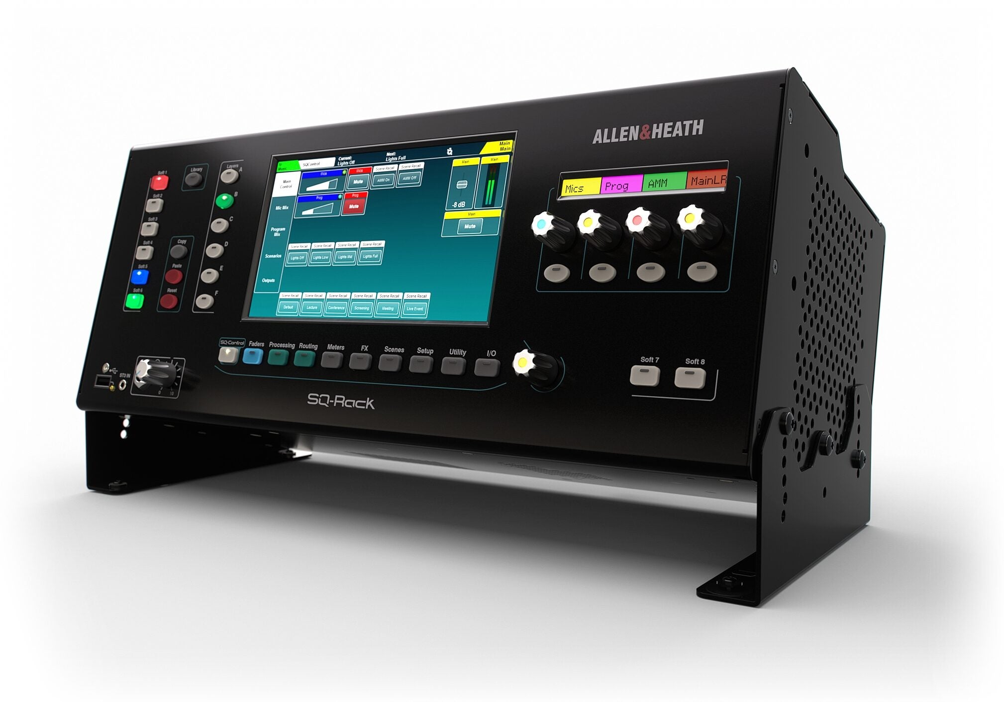 Allen & Heath SQ-Rack angled view