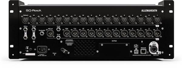 Allen & Heath SQ-Rack rear panel