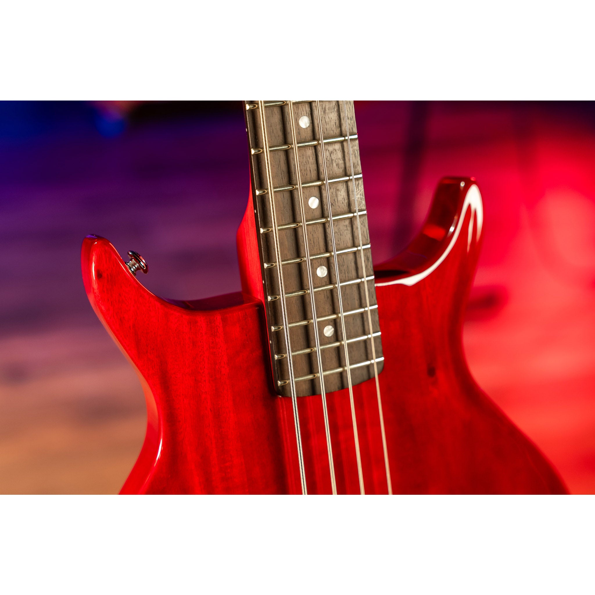 Washburn SB4R Wing Series Scavenger Electric Bass – Trans Red