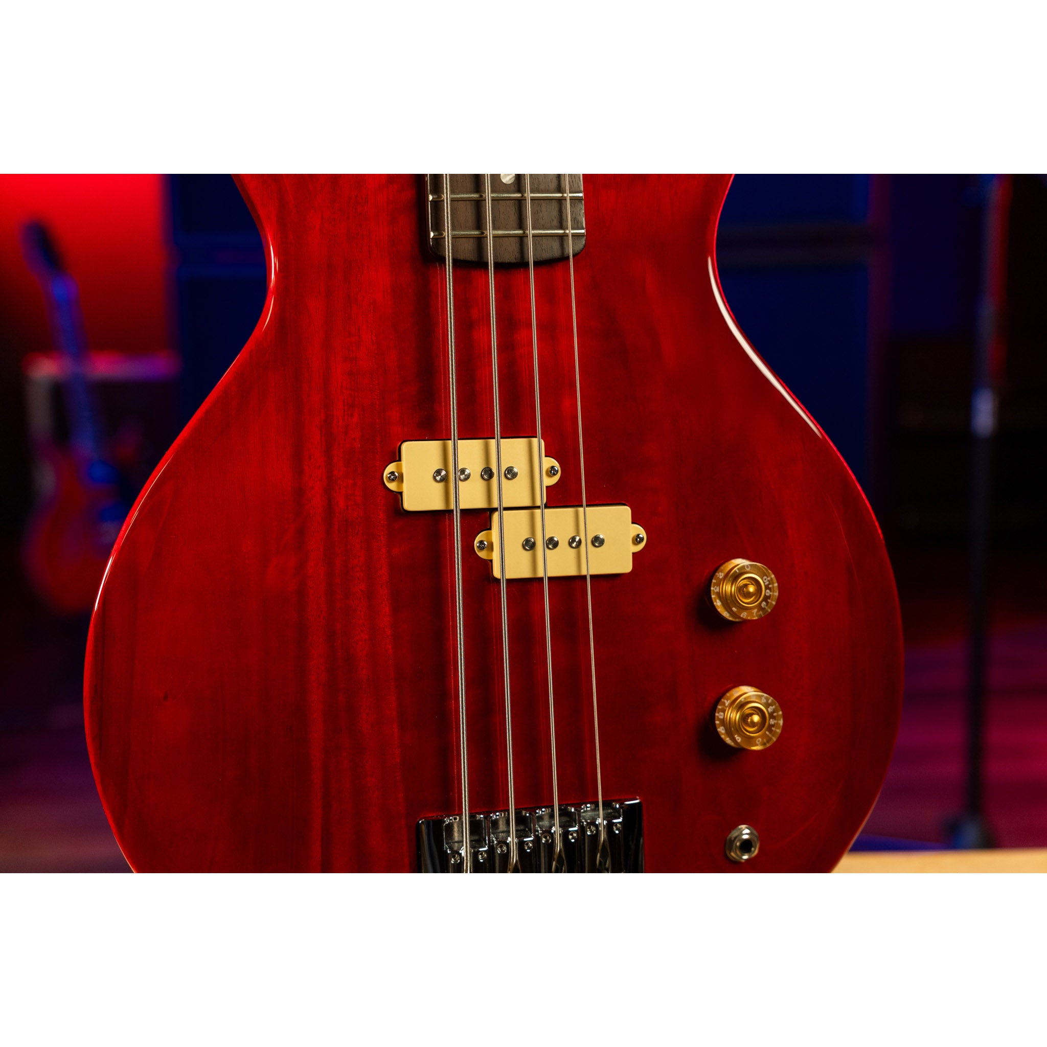 Washburn SB4R Wing Series Scavenger Electric Bass – Trans Red