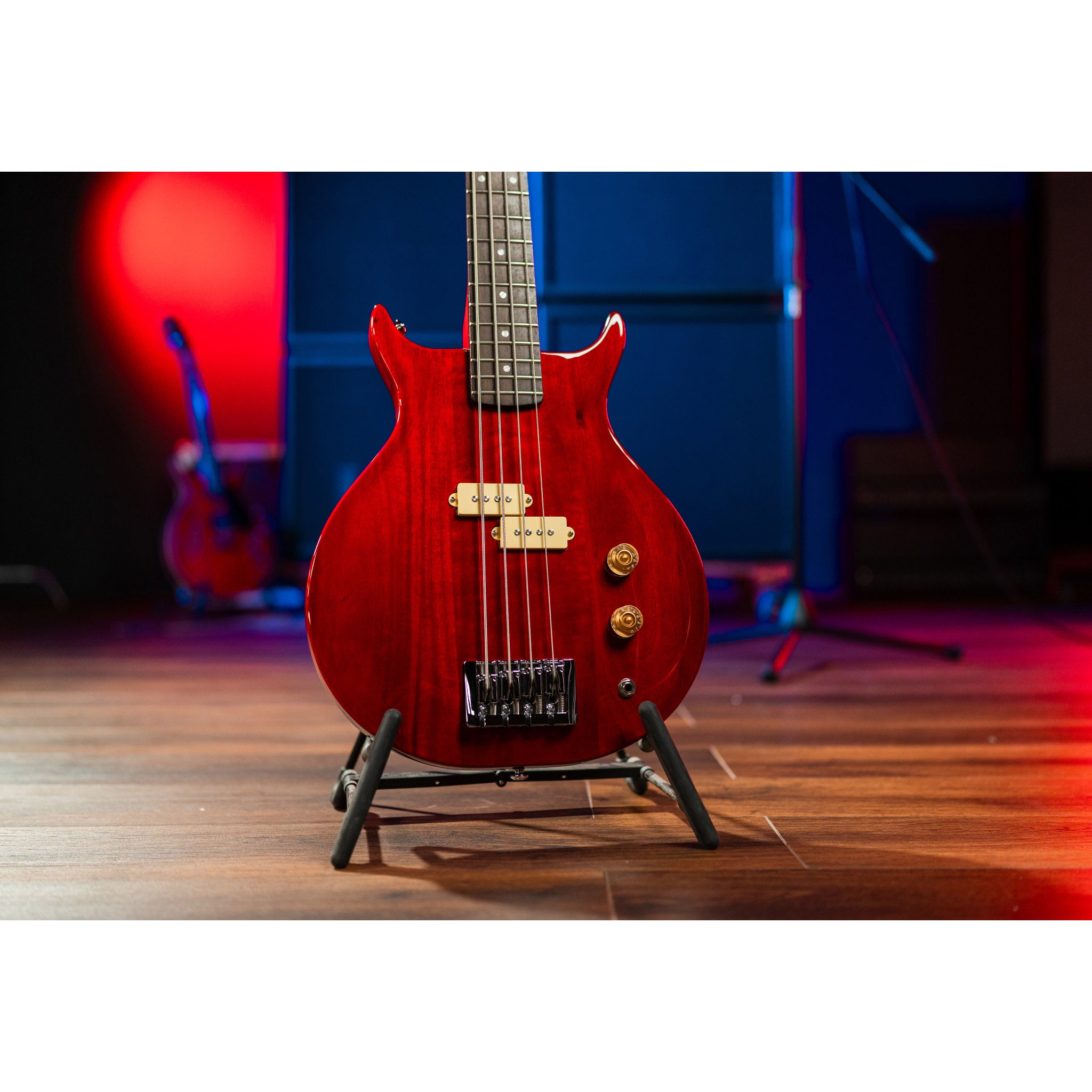 Washburn SB4R Wing Series Scavenger Electric Bass – Trans Red