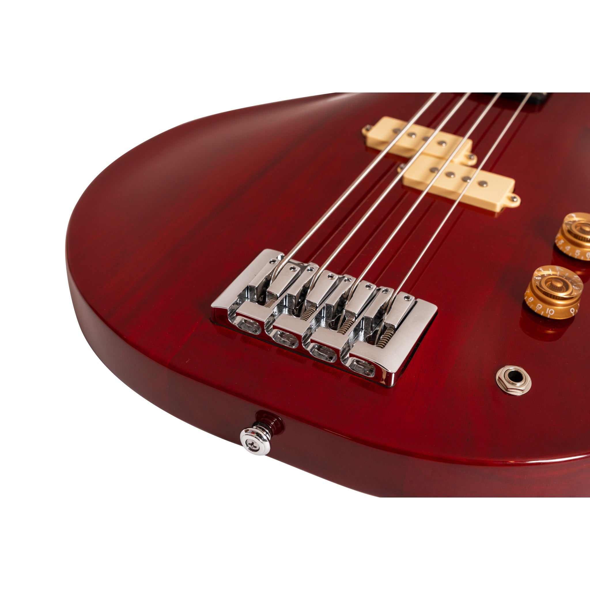 Washburn SB4R Wing Series Scavenger Electric Bass – Trans Red