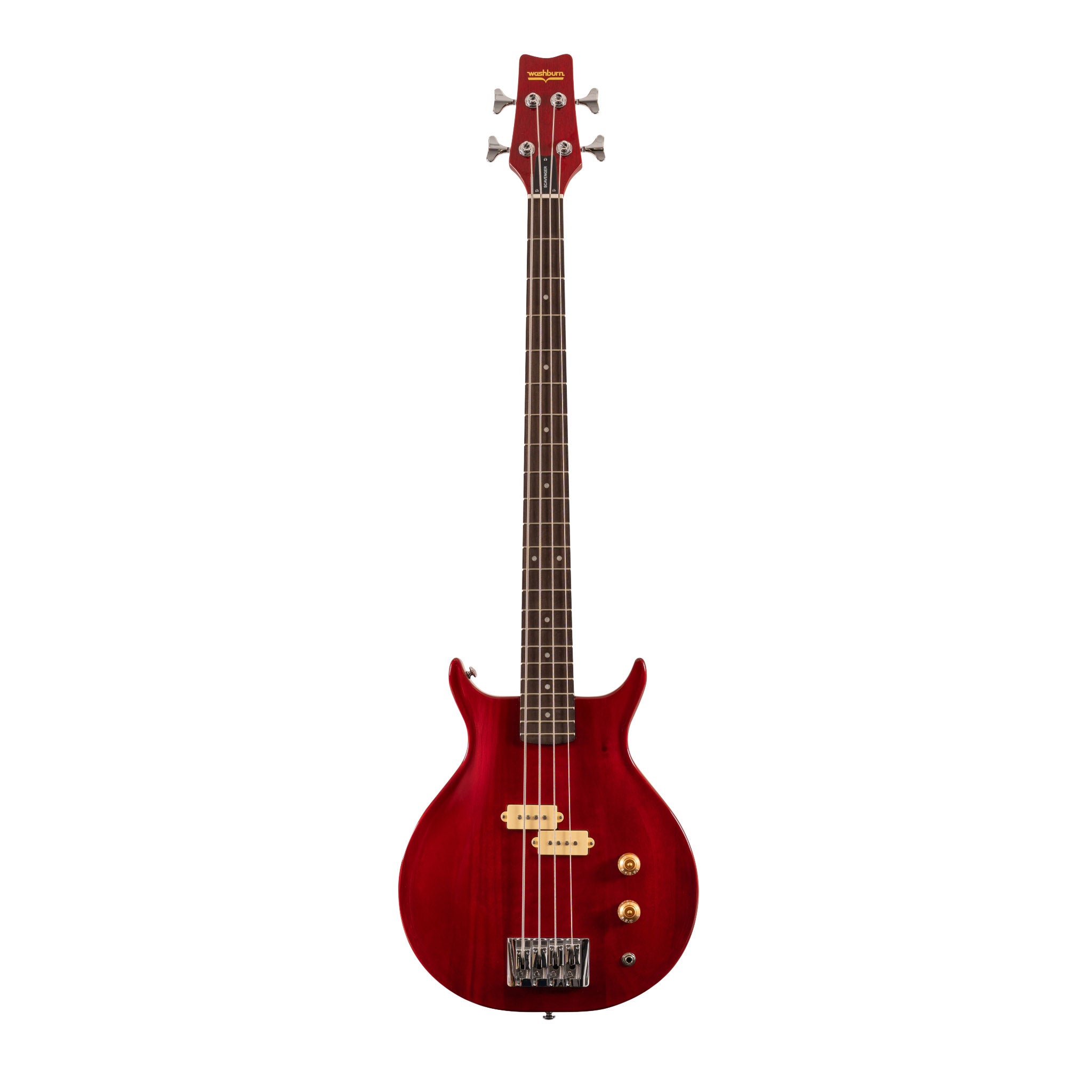 Washburn SB4R Wing Series Scavenger Electric Bass – Trans Red
