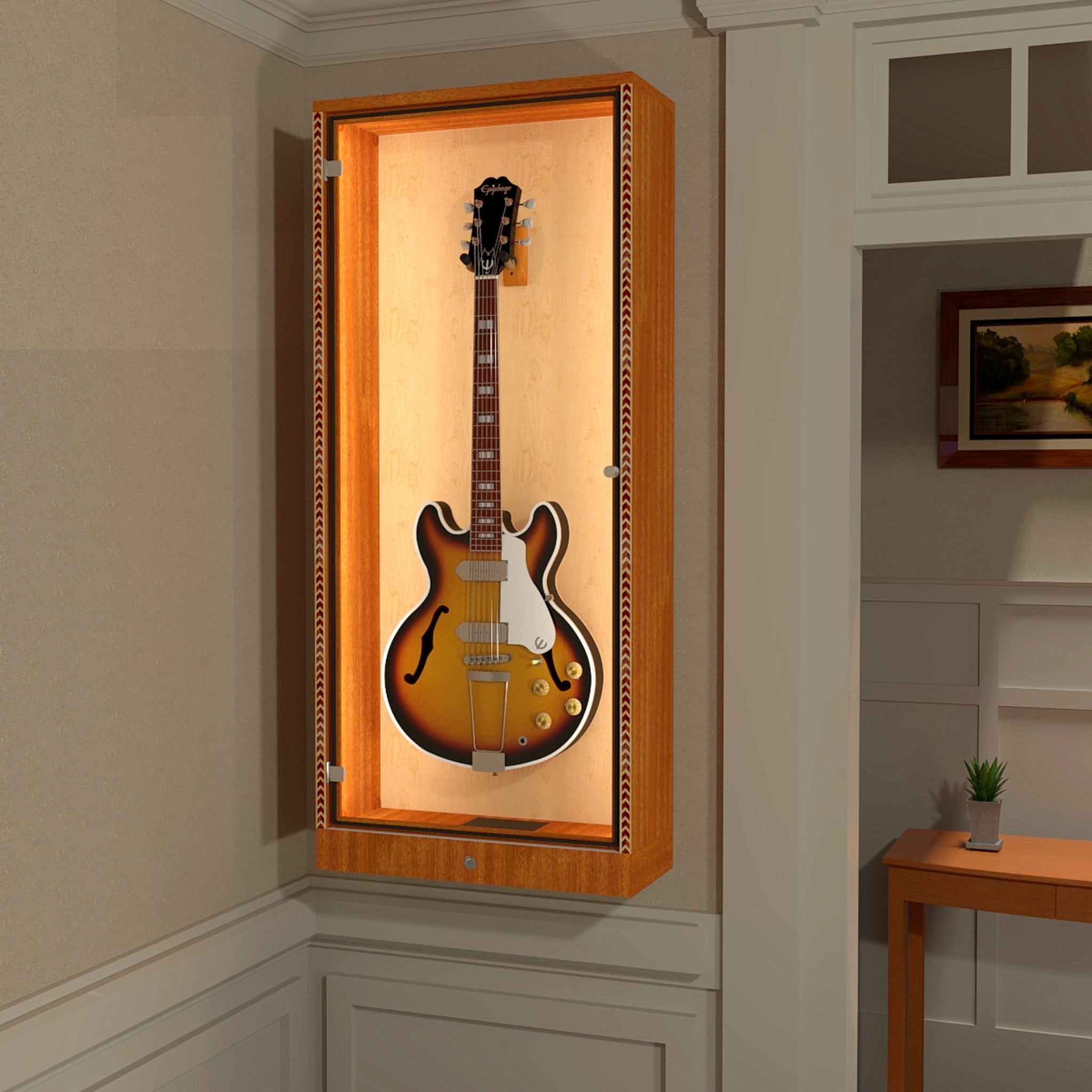 The ShowCase™ Deluxe Guitar Display Cabinet