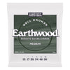 Ernie Ball Earthwood acoustic guitar strings packaging on a white background