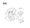 SLR Strap Lock & End Pin Button for Gibson® & Epiphone® Guitars