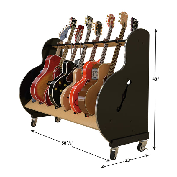 The Session-Pro™ Mobile 8 Guitar Rack